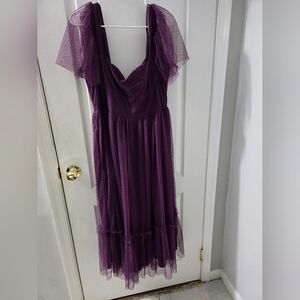 Lulu's Deep Purple Maxi Dress